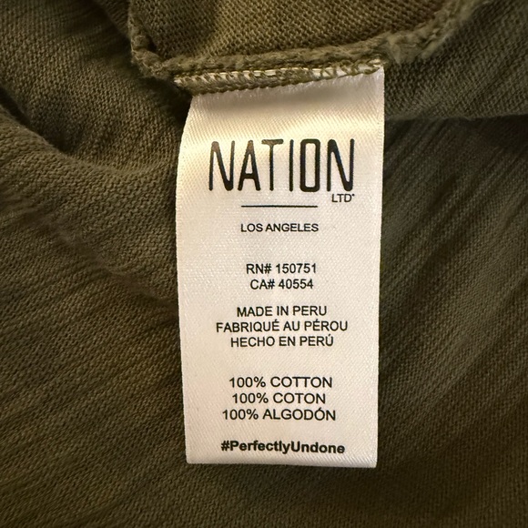 Nation LA Olive Long-Sleeve Pascale Top Size M Puffy Sleeve Poplin NWOT - Picture 8 of 10